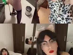 Sissy twerking and jerking 