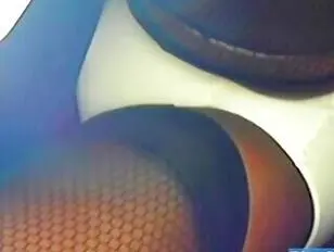 BlueGirl70 Upskirt Visnetkousen