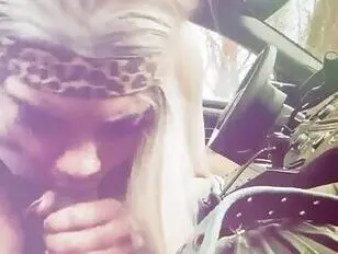 Tranny slut gets ready to suck dick in car 