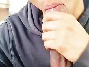 cute asain twink boy sucking dick