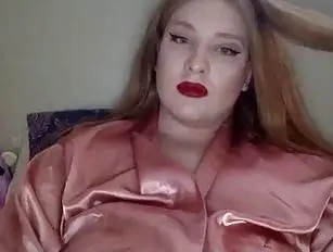 Masturbação de túnica rosa