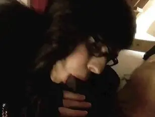 Crossdresser bred with her legs wide open