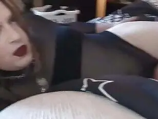 Goth femboy tryna to be cute 