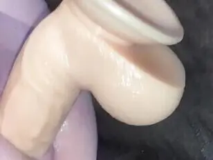 Anal dildo at home